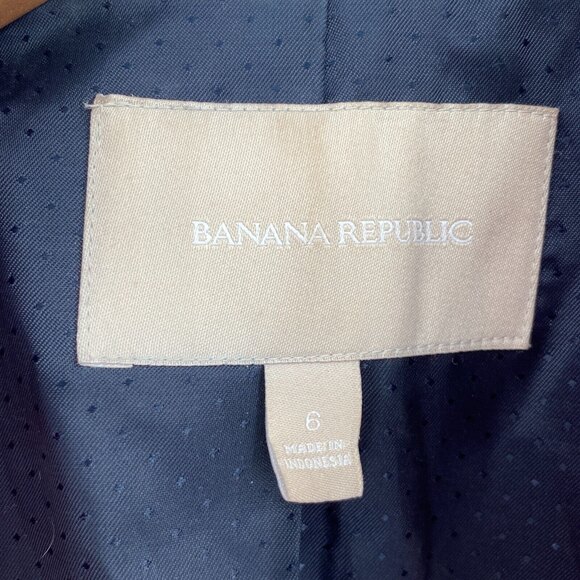 Banana Republic Womens Maui Rose Cotton Long Sleeve One Button Blazer Size 6 - Picture 12 of 12